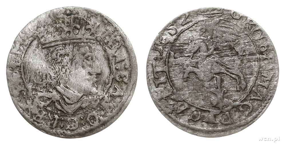 Polska, grosz litewski, 1652