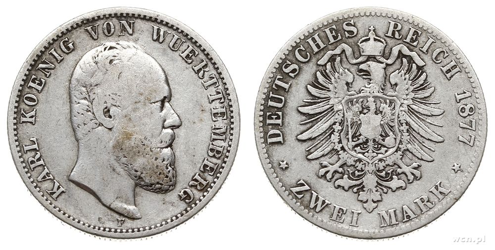 Niemcy, 2 marki, 1877/F