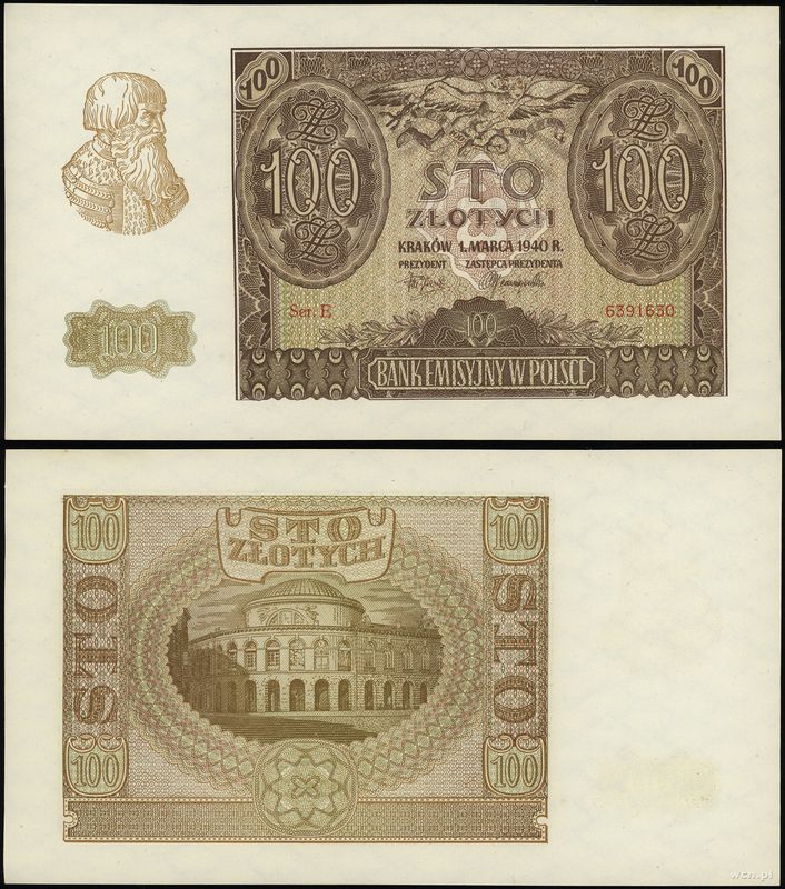 Polska, 100 złotych, 01.03.1940