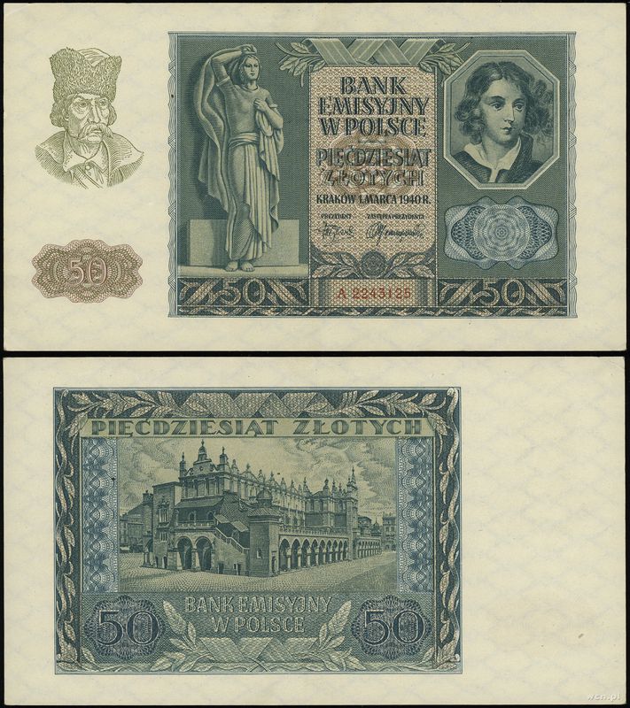 Polska, 50 złotych, 01.03.1940