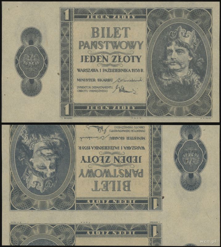 Polska, 1 złoty, 1.10.1938