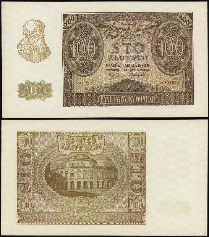 Polska, 100 złotych, 1.03.1940