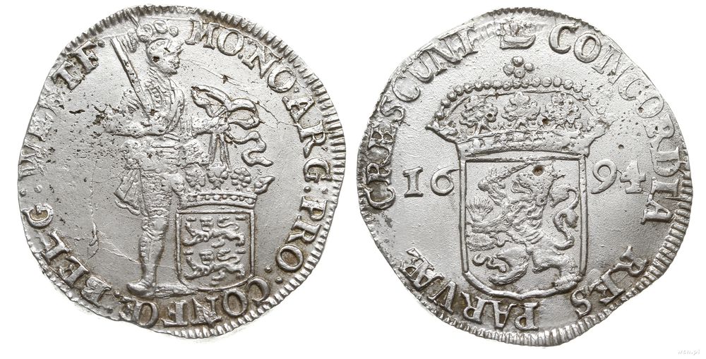 Niderlandy, silver dukat, 1694
