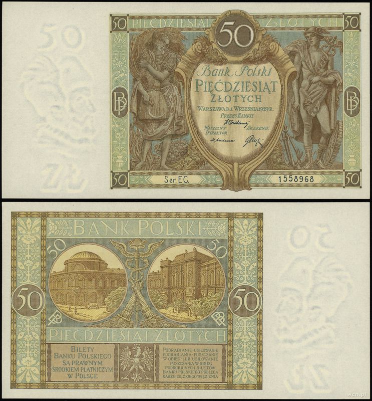 Polska, 50 złotych, 1.09.1929