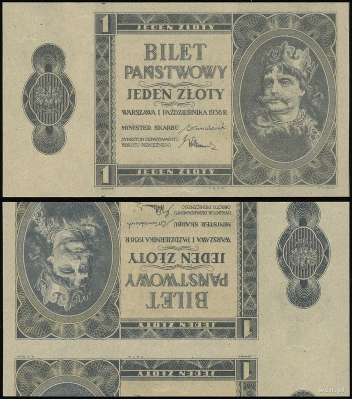 Polska, 1 złoty, 1.10.1938