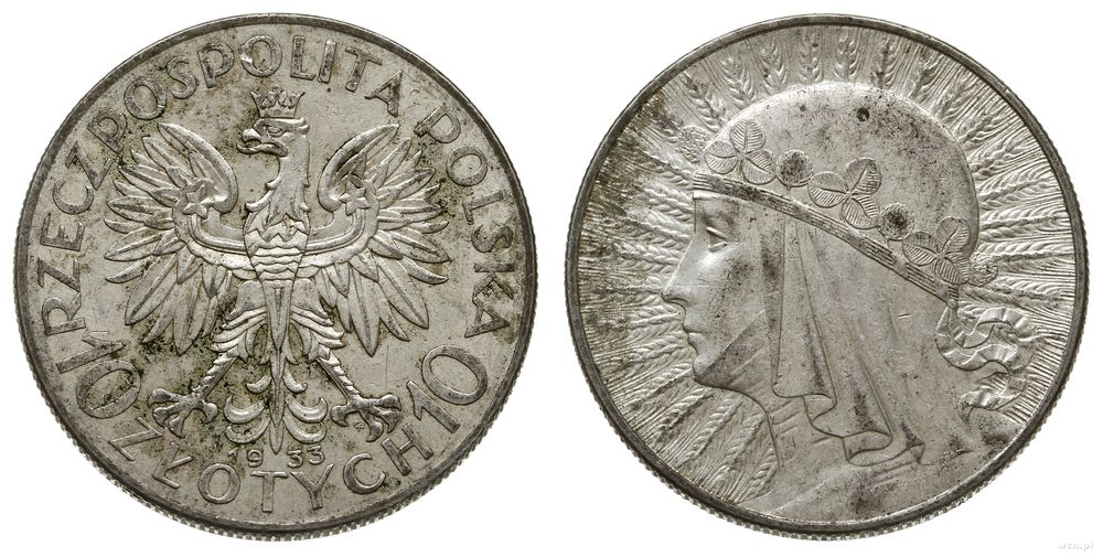 Polska, 10 złotych, 1933