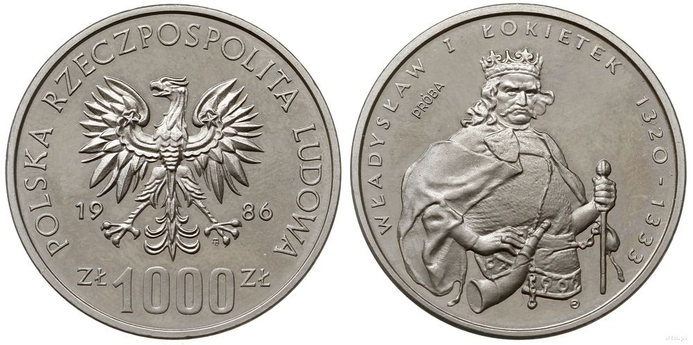Polska, 1.000 złotych, 1986