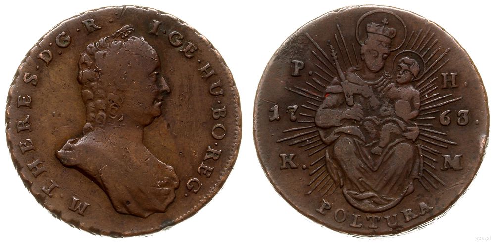 Węgry, poltura, 1763 P H K M