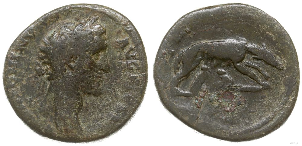 Cesarstwo Rzymskie, sestercja, 140-144