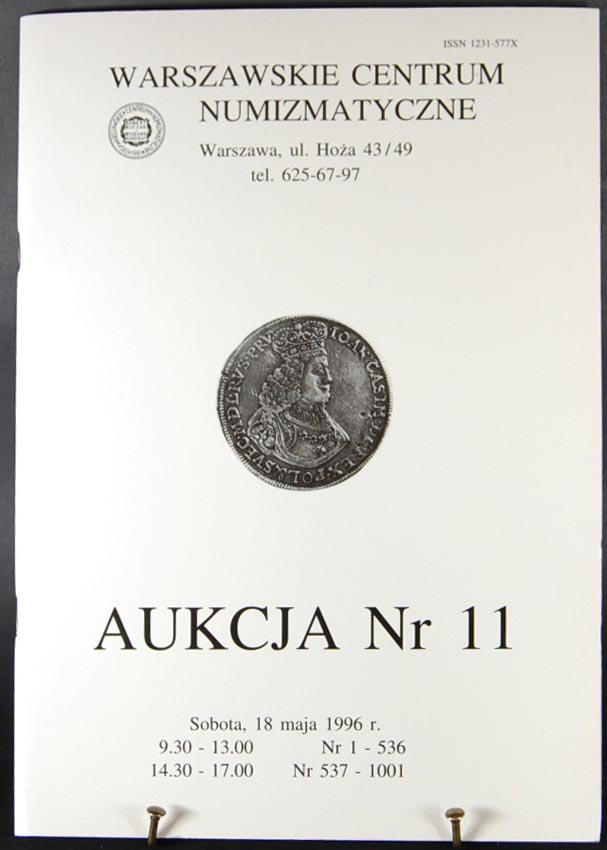 WCN Aukcja nr 11, 18.V.1996