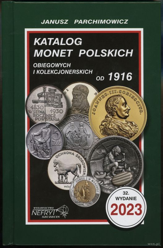 wydawnictwa polskie, Parchimowicz Janusz – Katalog monet polskich obiegowych i kolekcjonerskich..