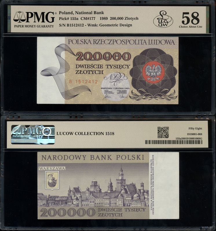 Polska, 200.000 złotych, 1.12.1989