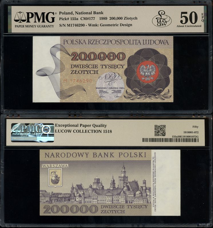 Polska, 200.000 złotych, 1.12.1989