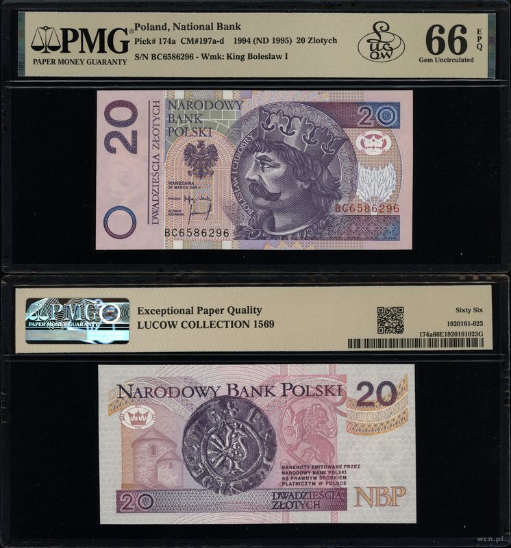 Polska, 20 złotych, 25.03.1994