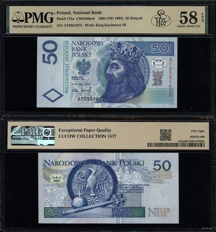 Polska, 50 złotych, 25.03.1994