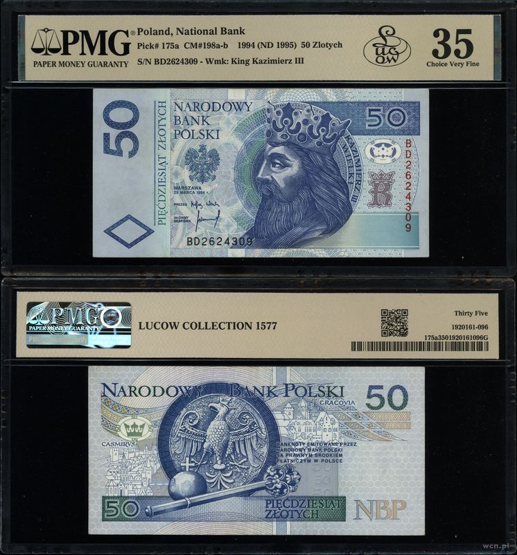 Polska, 50 złotych, 25.03.1994