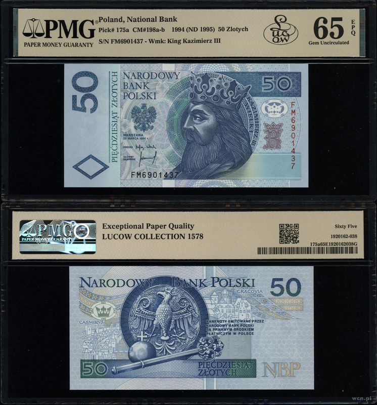 Polska, 50 złotych, 25.03.1994