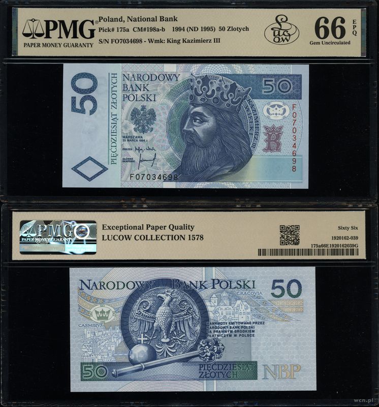 Polska, 50 złotych, 25.03.1994