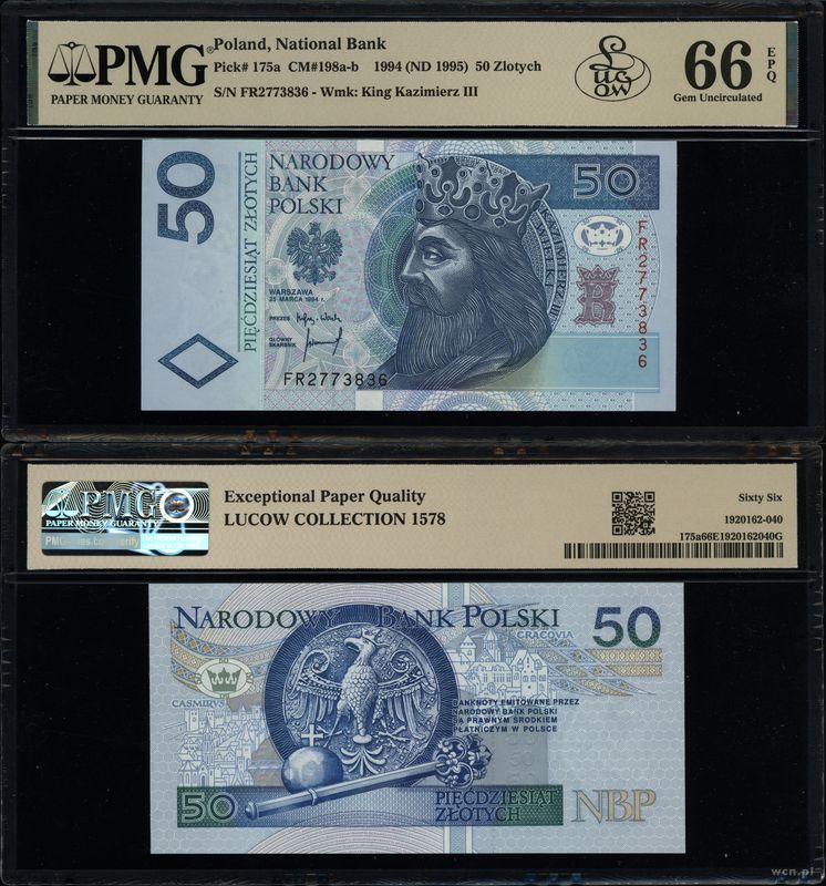 Polska, 50 złotych, 25.03.1994