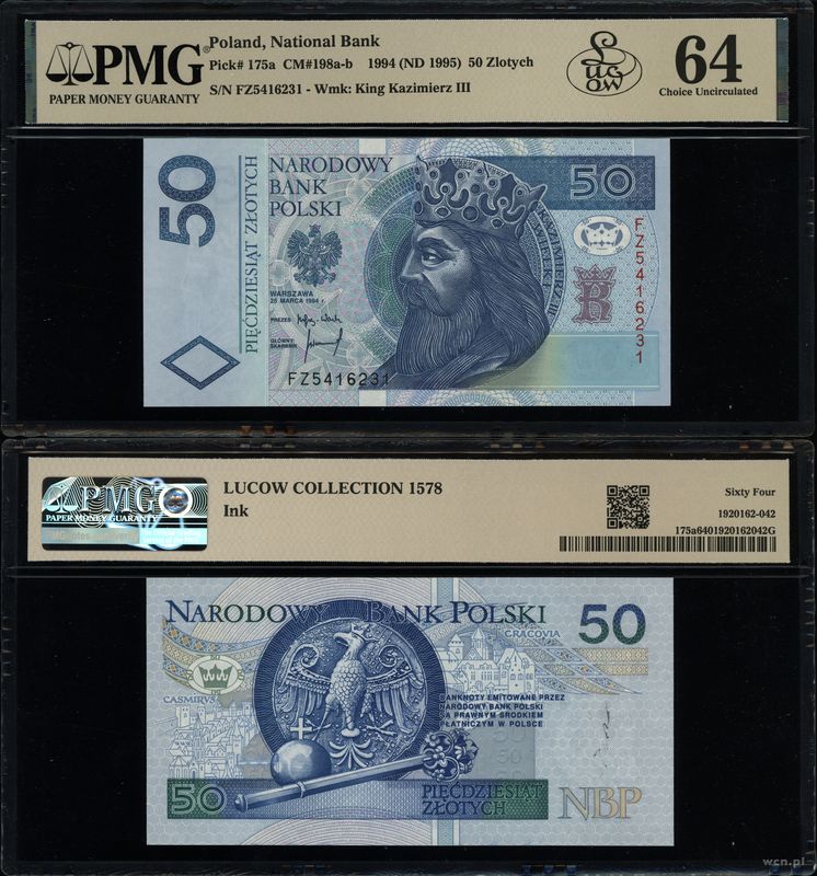 Polska, 50 złotych, 25.03.1994