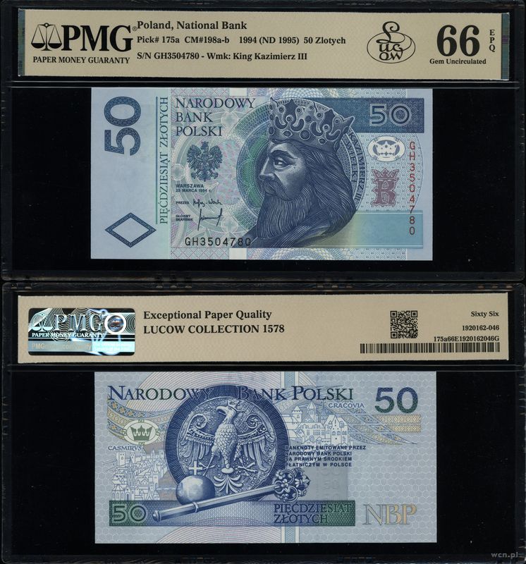 Polska, 50 złotych, 25.03.1994