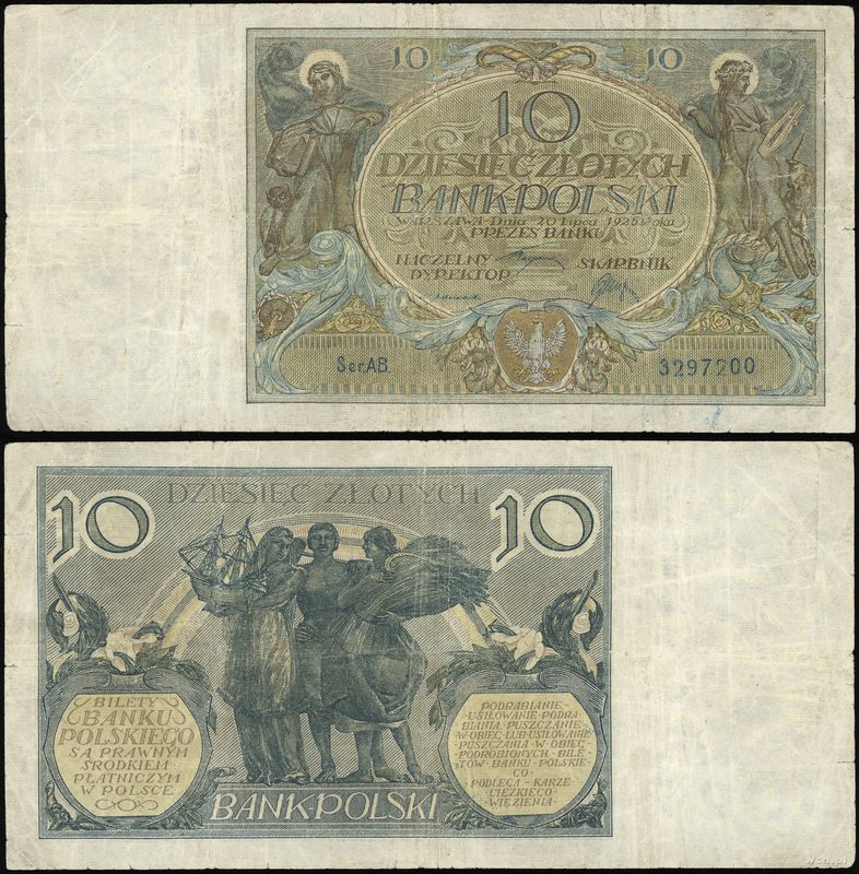 Polska, 10 złotych, 20.07.1926