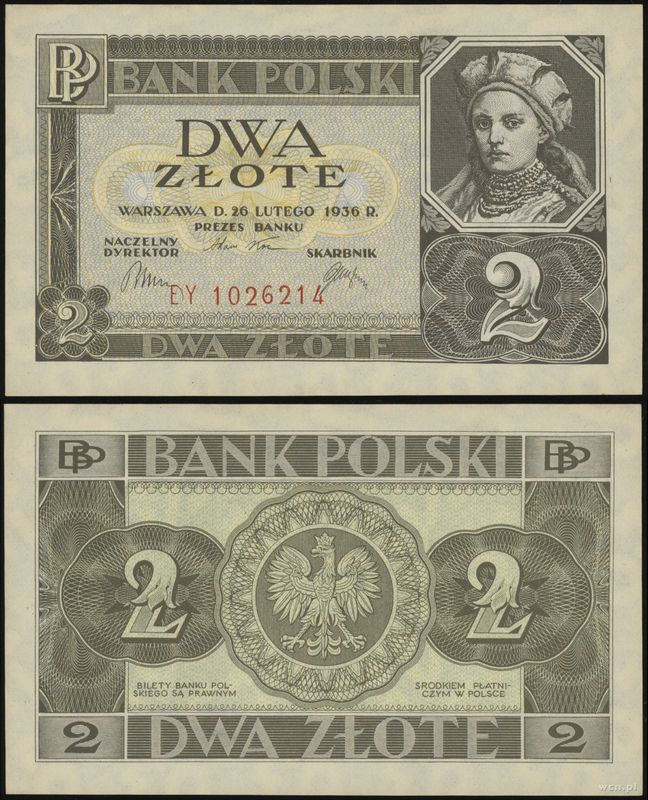 Polska, 2 złote, 26.02.1936