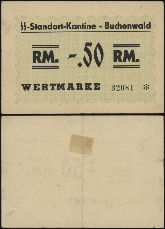 SS-Standort-Kantine Buchenwald, 0.50 marki