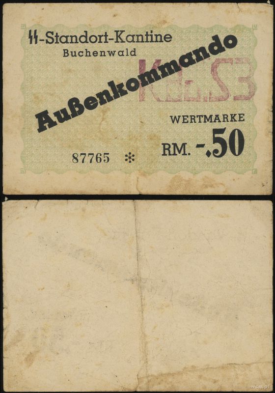 SS-Standort-Kantine Buchenwald, 0.50 marki