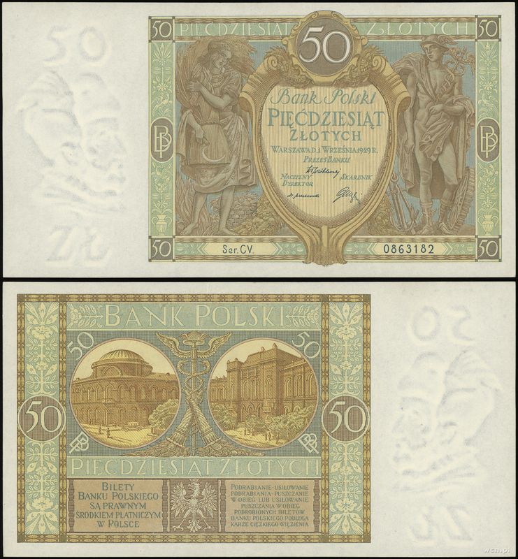Polska, 50 złotych, 1.09.1929