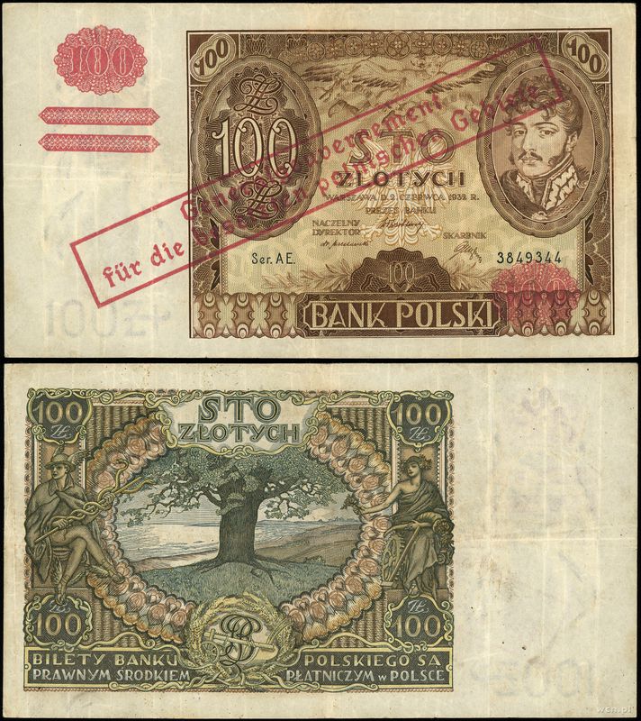 Polska, 100 złotych, 1939