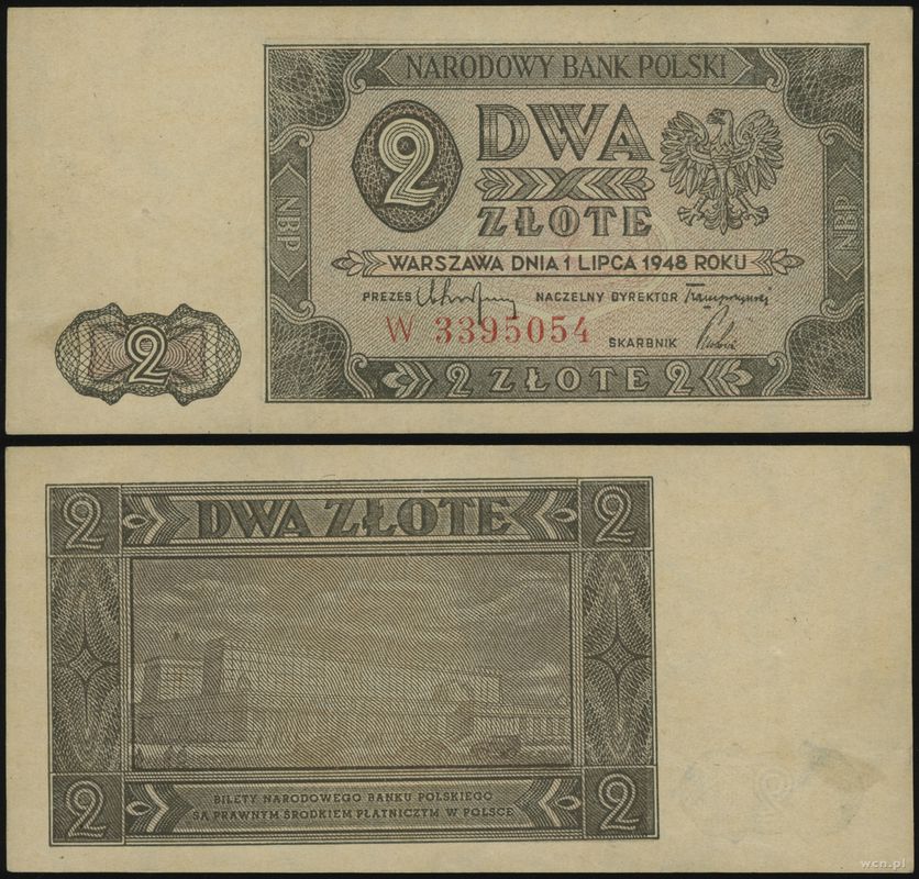 Polska, 2 złote, 1.07.1948