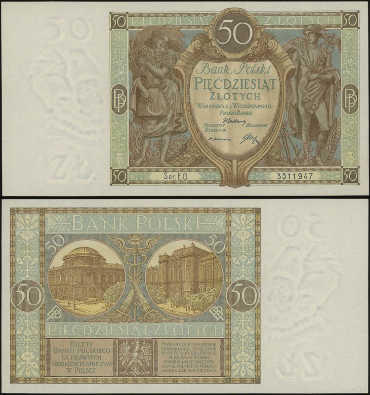 Polska, 50 złotych, 1.09.1929