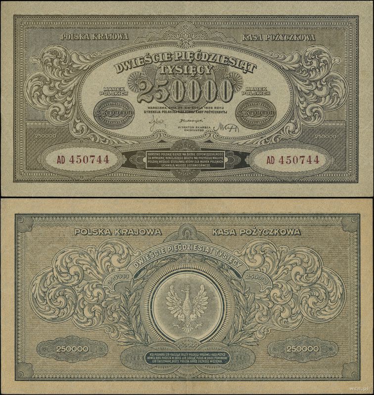 Polska, 250.000 marek polskich, 25.04.1923