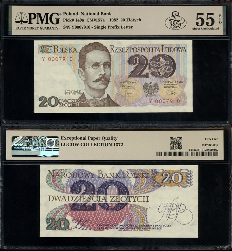 Polska, 20 złotych, 1.06.1982