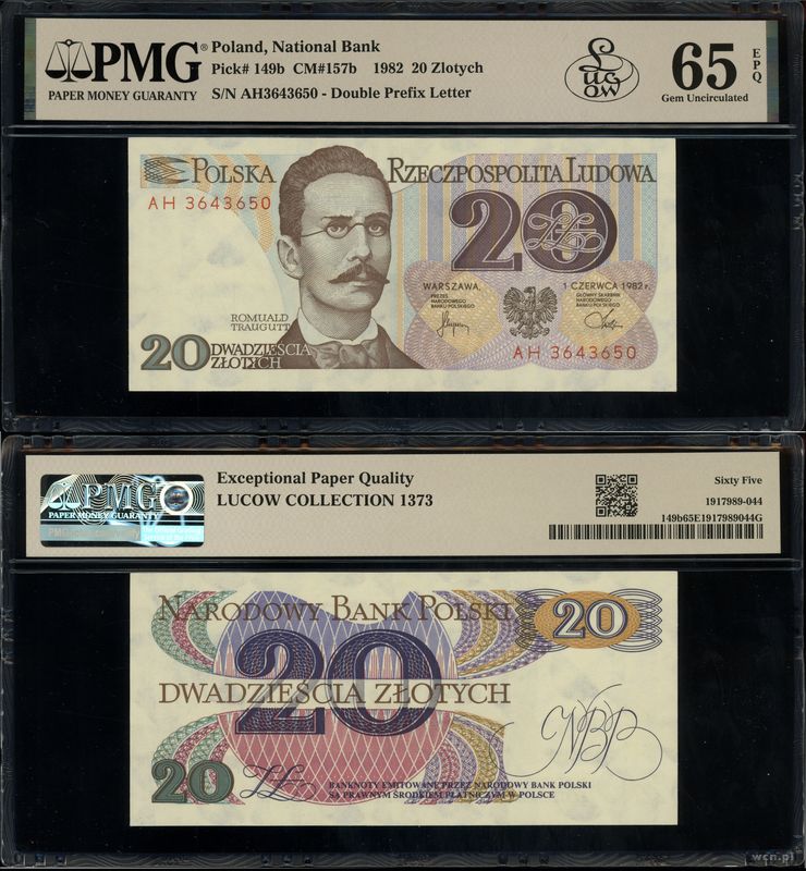 Polska, 20 złotych, 1.06.1982