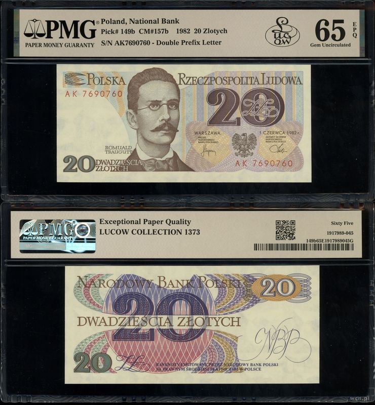 Polska, 20 złotych, 1.06.1982