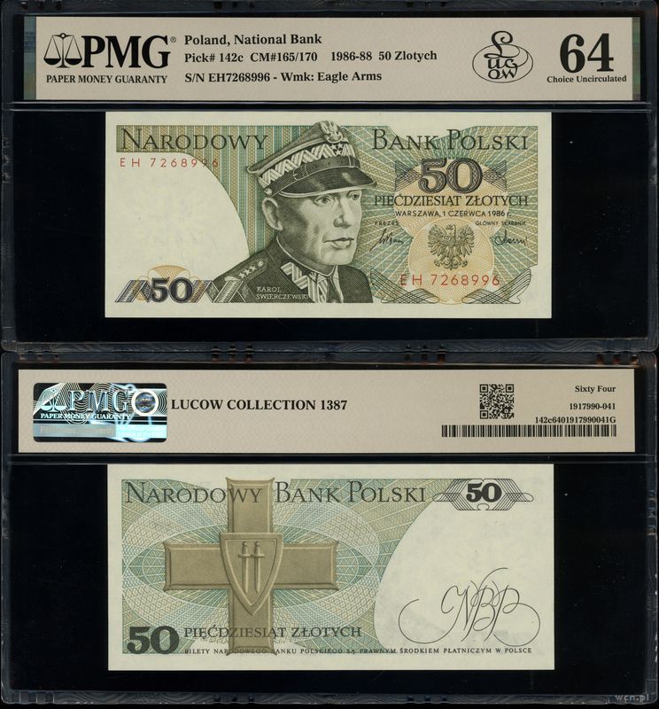 Polska, 50 złotych, 1.06.1986