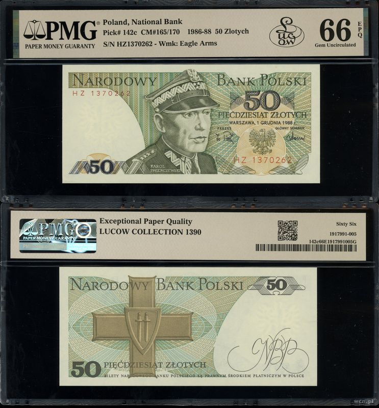 Polska, 50 złotych, 1.12.1988