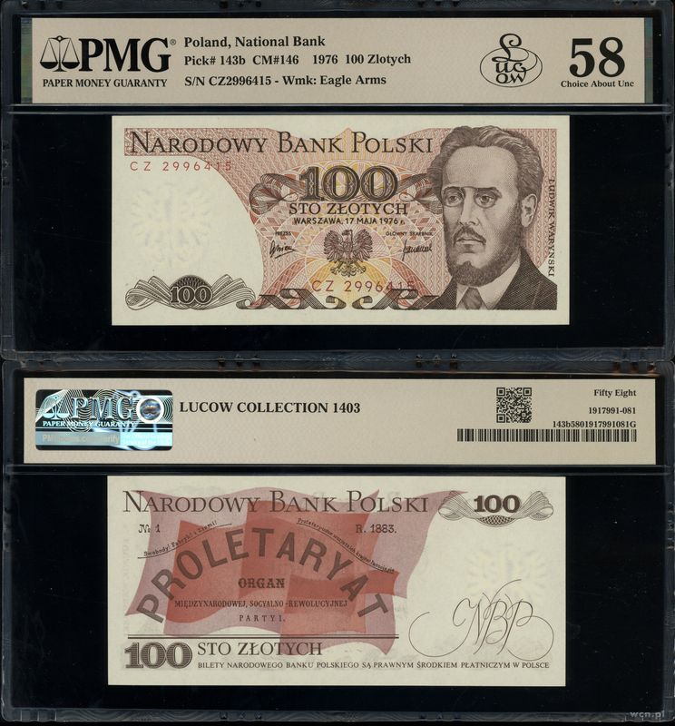 Polska, 100 złotych, 17.05.1976