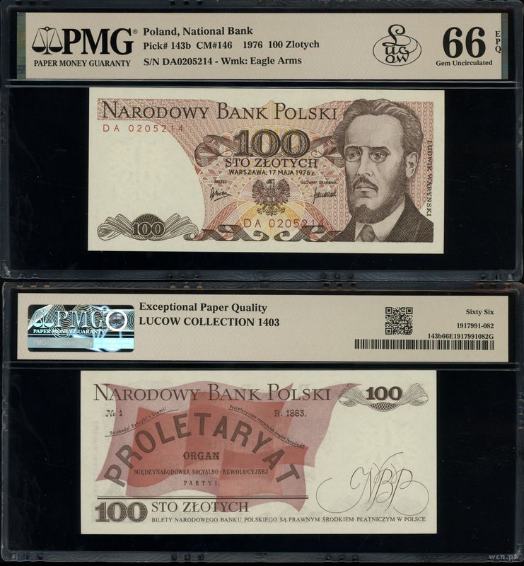 Polska, 100 złotych, 17.05.1976