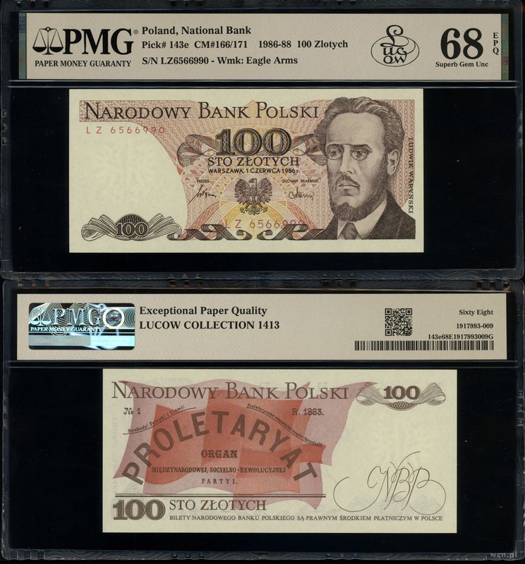 Polska, 100 złotych, 1.06.1986