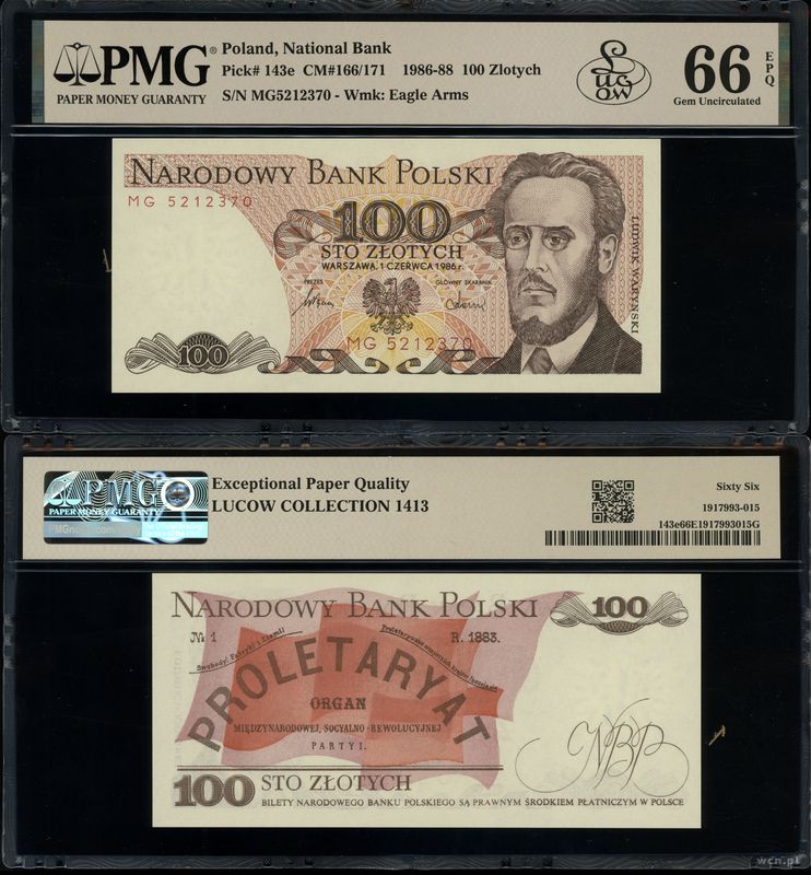 Polska, 100 złotych, 1.06.1986