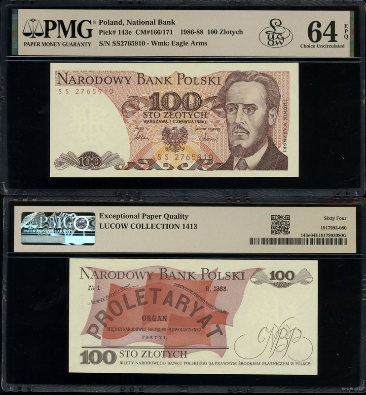 Polska, 100 złotych, 1.06.1986