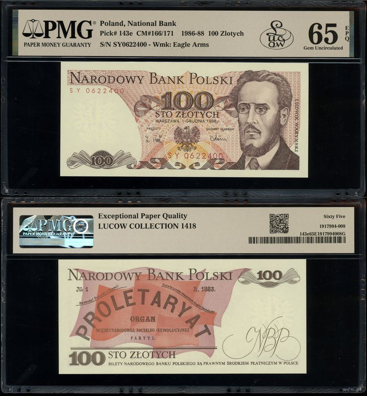 Polska, 100 złotych, 1.12.1988