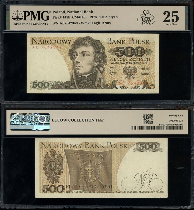 Polska, 500 złotych, 15.06.1976
