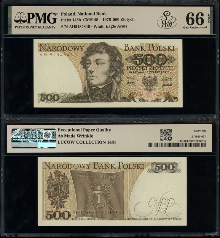 Polska, 500 złotych, 15.06.1976