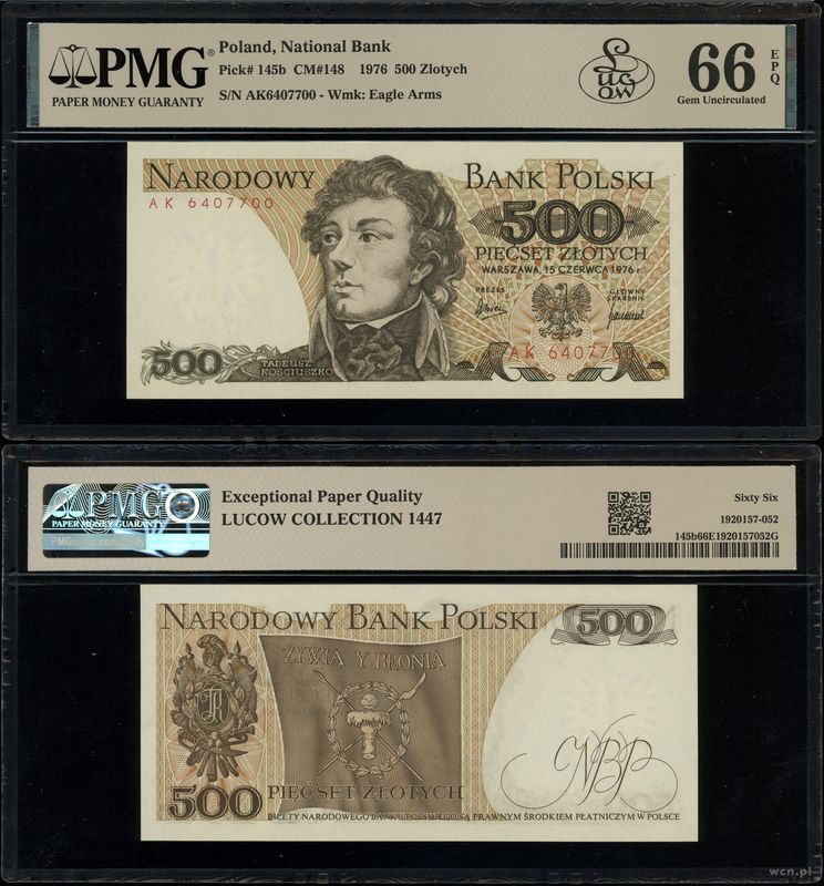 Polska, 500 złotych, 15.06.1976