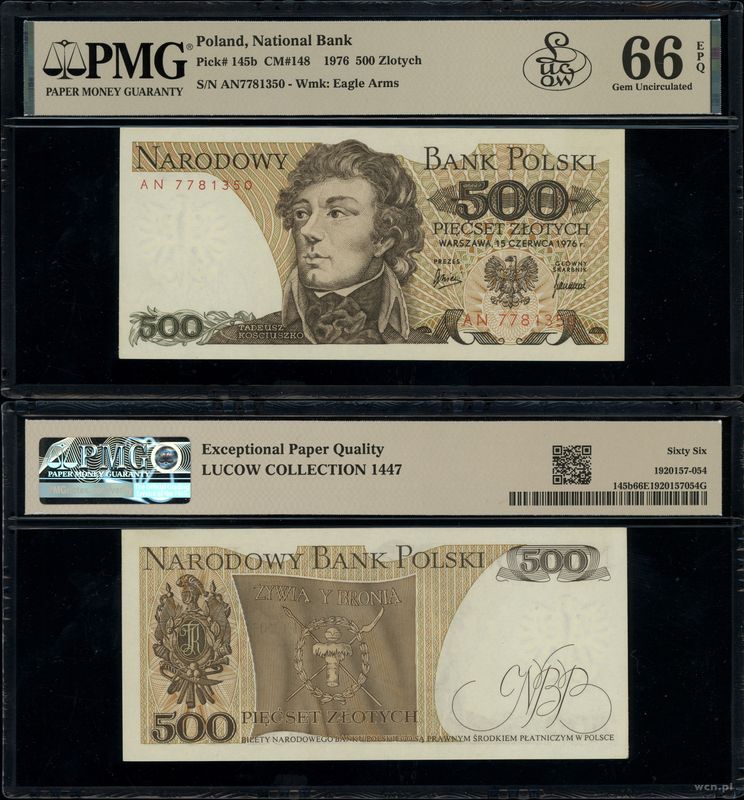 Polska, 500 złotych, 15.06.1976