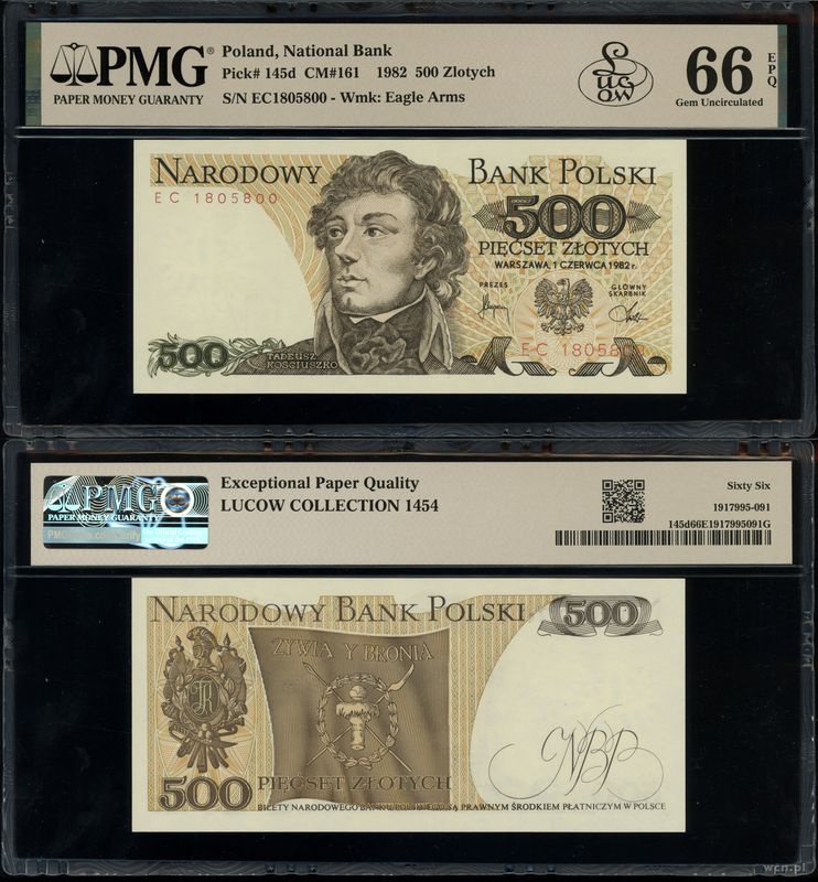 Polska, 500 złotych, 1.06.1982